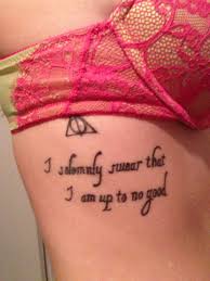 I Solemnly Swear That I Am Upto No Good Meaning Harry Potter Harry Potter Tattoo I Solemnly Swear That I Am Up To No Good With Deathly Hallows Symbol Omg Tattoos Harry Potter Tattoo Deathly Hallows Symbol