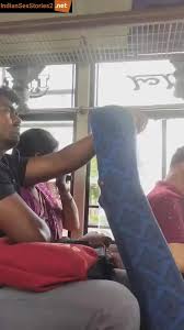 Mature mallu aunty boobs pressed by co passenger in bus - Sex tape