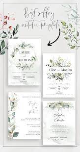 Best 2020 Wedding Invitation Template Fully Editable And Affordable Diy Greenery Templat Wedding Invitation Templates Wedding Invitations Wedding Ideas To Make