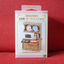 Sylvanian Families Cupboard Microwave Oven Set Epoch Japan Calico Critters Sylvanianfamilies Sylvanian Families Little Pet Shop Calico
