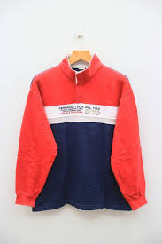 Vintage Ellesse Perugia Italia Dal 1959 Red Sweatshirt Sweater Size M Pullover Sweater Sweatshirts Red Pullover Sweater Red Pullover