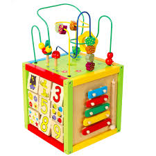 Wooden Activity Cube Garden Theme Activity Cube Cheap Toys For Kids Kids Wooden Toys
