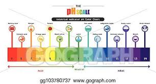 Eps Illustration The Ph Scale Universal Indicator Ph Color