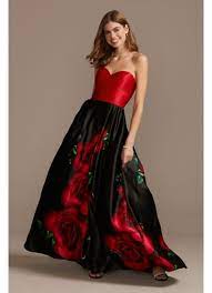 Mens floral rose printed long sleeve dress shirts prom wedding party button down shirts. Blooming Rose Sweetheart Strapless Satin Ball Gown David S Bridal