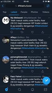 Agar anda lebih yakin dan lebih semangat dalam melaksanakan shalat isya, berikut penulis sudah merangkumnya khusus untuk anda. Waktusolat Twitter Search