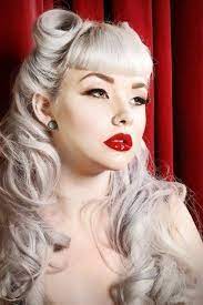 Roll Curly Long Rockabilly Hairstyles Retro Hairstyles Vintage Hairstyles Rockabilly Hair