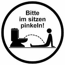Der andere trinkt unmengen kaffee und muss trotzdem nicht. Nicht Im Stehen Pinkeln Aufkleber Sticker Bitte Im Sitzen Pinkeln 10 Cm 1086 Eur 1 94 Picclick De