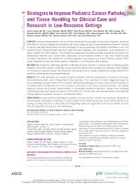 Training for foster care parents; Pdf Strategies To Improve Pediatric Cancer Pathology And Tissue Handling For Clinical Care And Research In Low Resource Settings