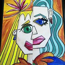 Self Portrait Picasso Style Picasso Art Art Lessons Art Inspiration