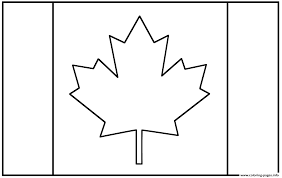 Country flags coloring pages for kids. Canadian Flag Coloring Pages Printable