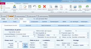 Logiciel Erp Gpao Gestion Entreprise Articles Parametrage