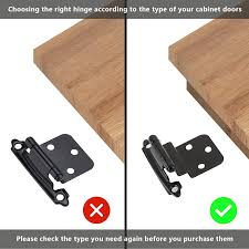 Inset hinges allow the cupboard doors to be flush with the frame, giving a neat look. Buy Goldenwarm 3 8 Self Closing Black Kitchen Cabinet Hinges Inset Door Hinges Sch38bk Decorative Face Mount Cabinet Hardware Hinges For Bathroom Cupboard 12 Pairs Online In Indonesia B07s7425m2