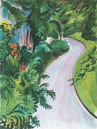 Bringen bezahlbare kunst in deine vier wände | ab 30 € versandkostenfrei ✓. August Macke Weg Im Garten Wandbild Kaufen