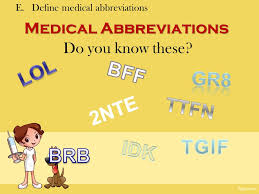 Here is a list of common medical abbreviations. Veterinary Terminology Ppt Video Online Download