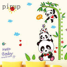 Baby Children Bedroom Cartoon Pandas Height Measuring Scale Diy Wall Stiker Wish White pet food scale cup for dog cat feeding bowl kitchen scale spoon measuring scoop cup portable with led display. baby children bedroom cartoon pandas height measuring scale diy wall stiker wish