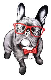 Happy Dog Frenchie Art Print Happy Dog Art Dog Print Art Dog Art