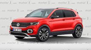 The long bonnet and wide radiator grille. Vw T Cross Render Imagines The Cutest Polo Crossover