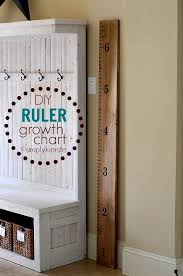 Easy Diy Ruler Growth Chart Home Crafts Easy Diy Diy