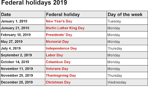 Uk Federal Holidays 2019 Holiday Calendar Printable Holiday Calendar Calendar Printables