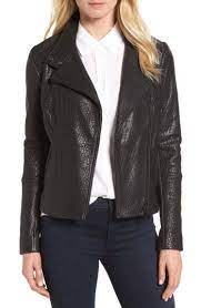 Halogen Leather Jacket Regular Petite Nordstrom Nordstrom Coats Leather Jacket Fashion