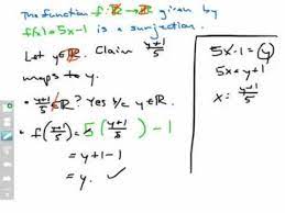 F(x1) = f(x2) ⇒ x1 = x2. How To Prove That A Function Is A Surjection Screencast 6 3 4 Youtube