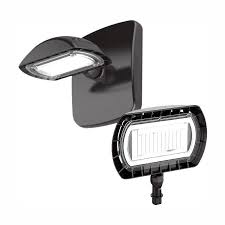 Commercial Electric 100 Watt Equivalent Integrated Outdoor Led Flood Light And Wall Mount Kit 1500 Lumens Outdoor Security Lighting Fsn 15 4k Bz The Home De Led Outdoor Flood Lights Led Flood Lights Security Lights