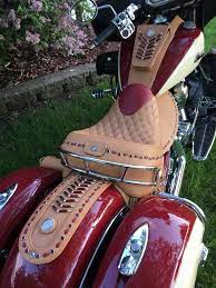 Pin By Alligator Bob S Custom Motorcy On Custom Motorcycle Seats By Alligator Bob 847 265 9378 Cst Indian Motorcycle Motorcycle Seats Bike Leathers