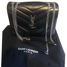 These pictures of this page are about:ysl small loulou bag. Yves Saint Laurent Saint Laurent Loulou Small Handbags Leather Black Ref 190677 Joli Closet