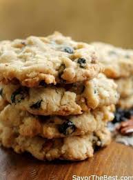 Blueberry Pecan Coconut White Chocolate Oatmeal Cookies Recipe Chocolate Oatmeal Cookies Oatmeal Cookie Recipes Coconut Pecan Cookie Recipe