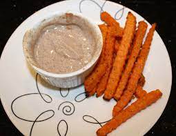 In a medium bowl whisk together marshmallow creme, greek yogurt, and salt together; A Sweet Sauce For Your Sweet Potato Fries Practice What You Pinterest