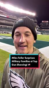 Miles Teller Surprises Military Families at Top Gun Showing! 🇺🇸