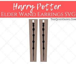 Download Diy Harry Potter Elder Wand Leather Earrings The Quiet Grove