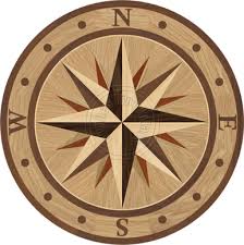 что такое компас где и когда появился первый компас Sailors Sky 36 Compass Rose Nautical Design Inlay