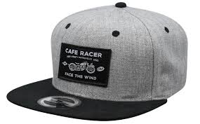 Conviertete en un auténtico gentleman cafe racer. Snapback Cafe Racer Grau Snapback Face The Wind Von Infernoil Headict