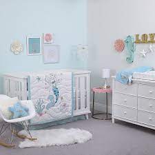 Microfiber baby bedding mermaid princess printed mini crib bedding set for girls. Disney Ariel Sea Princess Crib Bedding Collection Buybuy Baby
