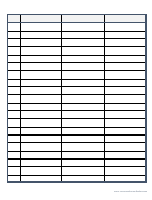 Printable Blank Table Sheets