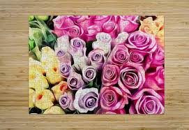 Its name comes from the latin word rosa. Pink Purple And Yellow Roses Painting Background Timmyla