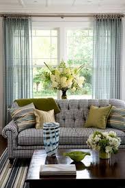 Black And White Houndstooth Sofa Beauty And The Green Gingham This Check Will Never Bounce Home Curtains Living Room Decor