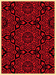Black And Red Pattern Yen Pattern Black Red Shepard Fairey Shepard Fairey Art Shepard Fairey Obey