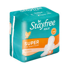 Stayfree maxi super long pads with wings keep you comfortable and dry for up to 8 hours thanks to their added absorbency and winged design. Stayfree Maxi Super Unscented Sanitary Pads X8