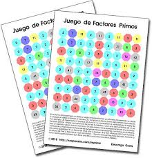 Con estos juegos de matemáticas para primaria ✅, ordenados por curso y tema puedes practicar exactamente el concepto que necesitas de forma divertida. Juego De Factores Primos Juegos Matematicos Para Imprimir Juegos De Matematicas Juegos Con Numeros