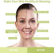 COSMTEK Monte Luna Green Tea Clay Mask Dead Sea Minerals Mud Mask Turmeric  Clay Facial Mask Face Masks Skincare for Pore Blackhead Blemish and Acne  70g each