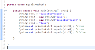 This class overrides dotag method. How To Compare Two Strings In Java Using Equals Method Javastudypoint