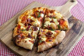 Pizza With Pineapple Jalapeno And Bacon Beyond Pepperoni Pizza Toppings Recipe Pizza Toppings Meat Pizza Recipes Pizza Recipes Homemade