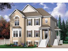 Sample tiny house floor plans for families. Geary Place Triplex Townhouse Plan 032d 0383 House Plans And More
