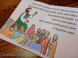 St jude, i come to you in prayer this morning seeking your intercession and help with my health, life, my weird and bad dreams am getting lately, my finances and debt burden, the covid19 situation in the world, peace in the world, my debt burden of $1500 that i need to pay in 4days,for the… Saint Jude Mini Book Drawn2bcreative