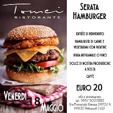 Serata Hamburger Picture Of Ristorante Tomei Lucca Tripadvisor