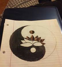 Lotus Flower Within The Yin Yang Symbol Yin Yang Tattoos Ying Yang Tattoo Yin Yang Art