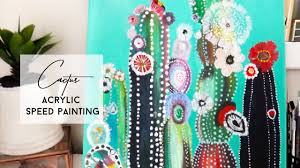 Gouache painting cacti on black paper by philip boelter. Cactus Painting Acrylic At Paintingvalley Com Explore Collection Of Cactus Painting Acrylic