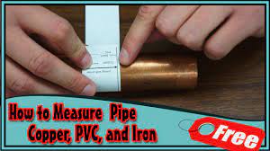 First, find the circumference of the pipe using a tailor's measuring tape (or a piece of string you can then measure with a standard measuring tape or ruler). How To Measure Pipe Diameter Size Free Tool Download Youtube
